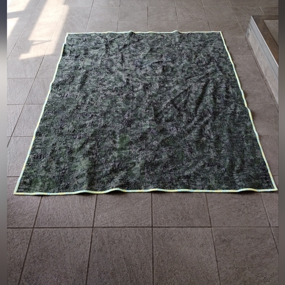 Flannel Square Quilt Blanket mermaid, seaweed, polka dot, fish fun unique design - Picture 3 of 14